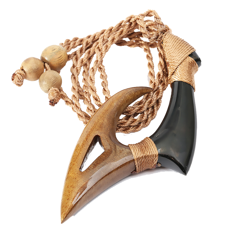 Wood and Bone Necklace – Hanalei Jeweler