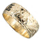 14K Yellow Gold Hawaiian Heirloom Ring Black Enamel Diamond Cut Edge(Thickness 1.5mm) - Hanalei Jeweler