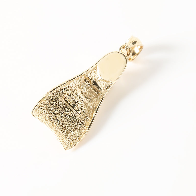 14K Yellow Gold Swim Fin Pendant (Chain Sold Separately)