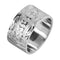 Sterling Silver Custom-Made Hawaiian Heirloom Ring Raise Letter 12mm Diamond Cut Edge(Heavy Weight)