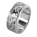 Sterling Silver Custom-Made Hawaiian Heirloom Ring Flat 8mm (Heavy Weight 2.0)