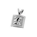 Sterling Silver Custom-Made Initial Pendant Raise Letter