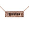 14K Gold Custom-Made Hawaiian Heirloom Necklace Black Enamel Raise Letter ID Necklace (Thickness 1.0mm)