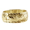 14K Gold Custom-Made Queen Emma Ring Diamond Cut Smooth Edge 8mm (Medium Weight 1.5mm)