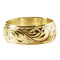 14K Gold Custom-Made Princess Scroll Ring Smooth Edge 8mm (Medium Weight 1.5mm)