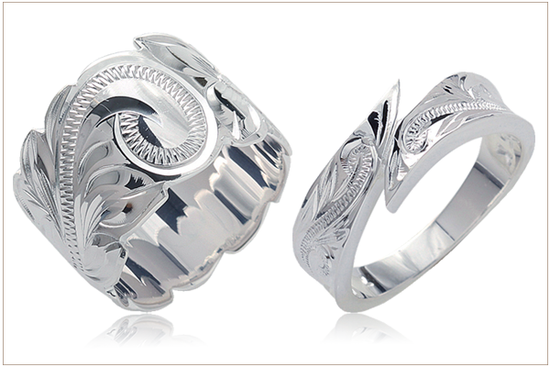 Sterling silver hawaiian plumeria 2025 ring