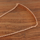 14K Gold Custom-Made Hawaiian Jewelry Plumeria ID Smooth Edge Bracelet (Thickness 1.5mm)