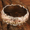 14K Tri-Color Gold Custom-Made Hawaiian Scroll Engraving Double Cut Out Edge Ring