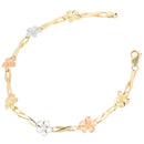 14k Gold Plumeria Bracelet