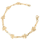 14k Yellow Gold Plumeria Bracelet