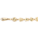 14K Yellow Gold Sea Life Bracelet