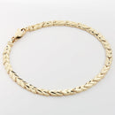 14K Yellow Gold Maile Leaf Bracelet 5mm