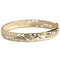 14K Yellow Gold See Through Maile Leaf Bangle 12mm