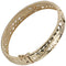 14K Yellow Gold See Through Maile Leaf Bangle 12mm