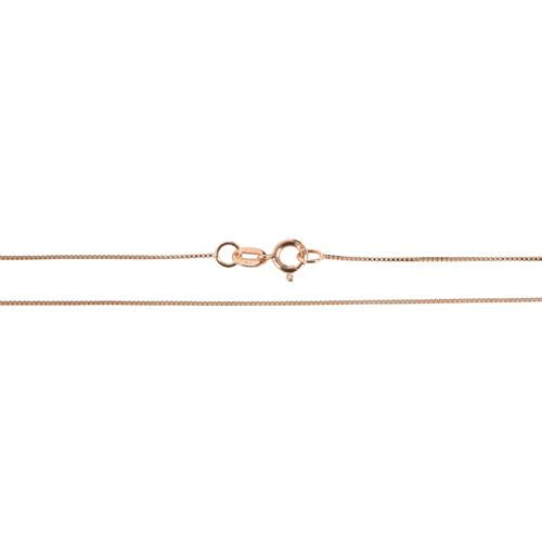 14K Pink Gold Box Chain