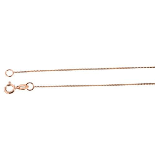 14K Pink Gold Box Chain