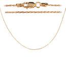 14K Pink Gold Rope Chain