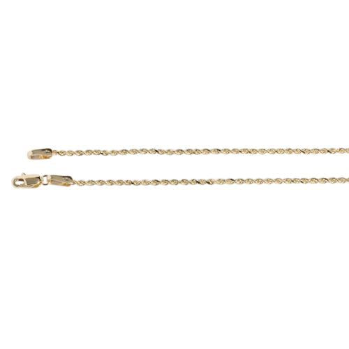 14K Yellow Gold Rope Chain 1.0mm