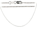 14K White Gold Rope Chain