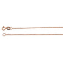 14K Pink Gold Ball Chain