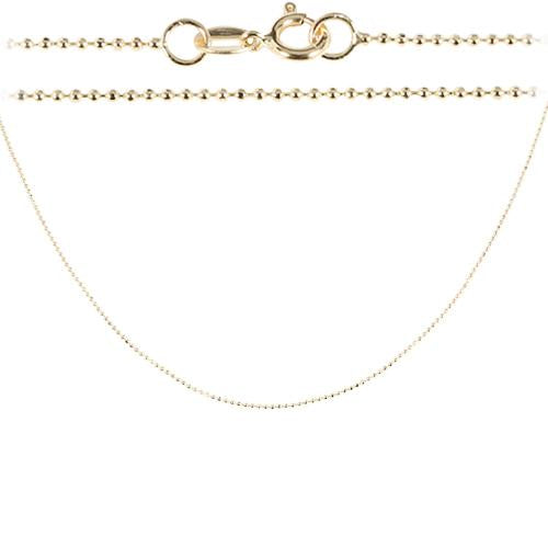 14K Yellow Gold Ball Chain