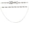 14k White Gold Singapore Chain