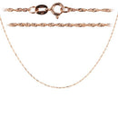 14k Pink Gold Singapore Chain