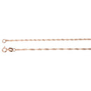 14K Pink Gold Singapore Chain