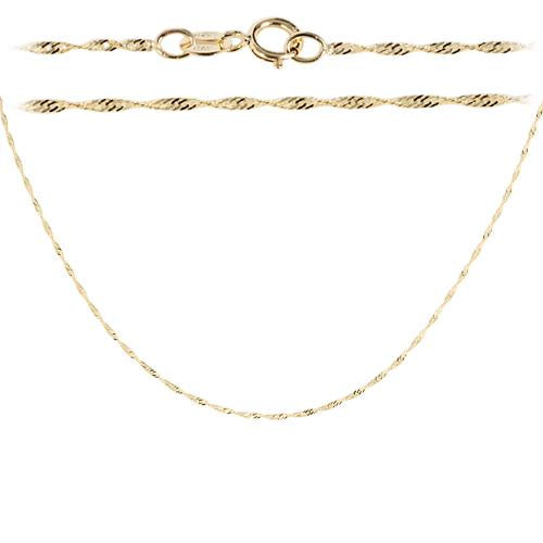 14k Yellow Gold Singapore Chain