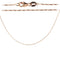 14K Pink Gold Diamond cut Bar Chain