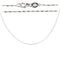 14K White Gold Diamond cut Bar Chain