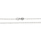 14K White Gold Diamond Cut Bar Chain