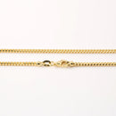 14K Yellow Gold Franco Men's Chain 2.3*2.3mm 24 Inches