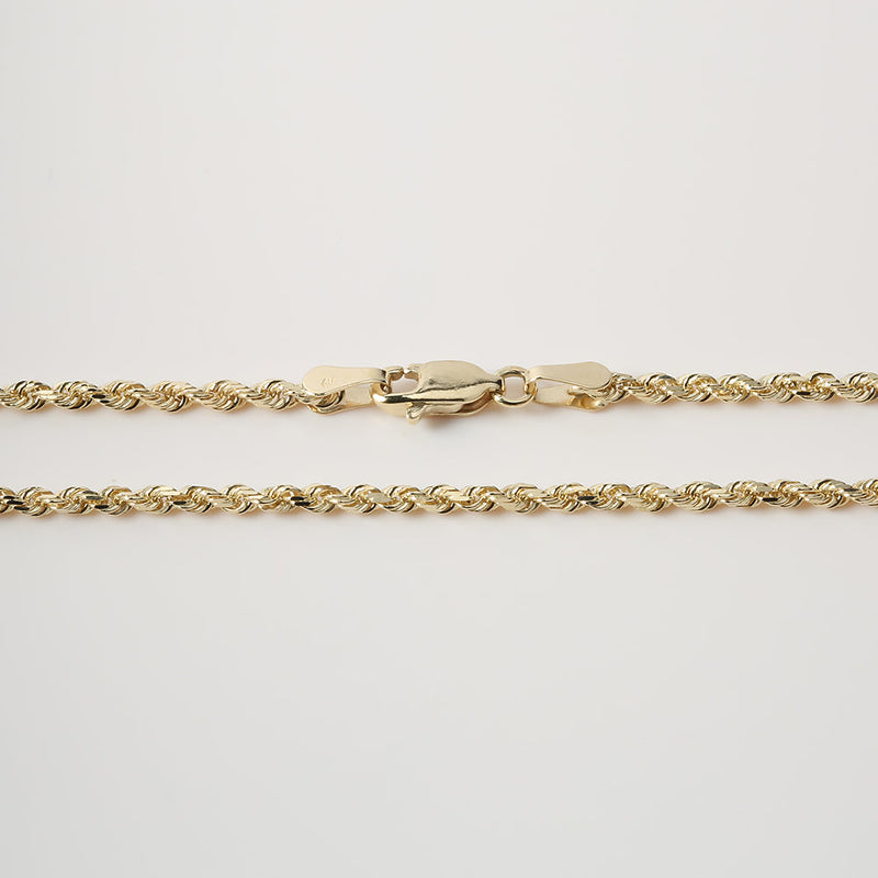 14K Yellow Gold Rope Chain 2.0mm