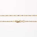 14K Two-Tone (YG/WG) Ball Chain 1.7mm