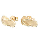 14K Yellow Gold Slipper (Flip Flop) Post Earrings