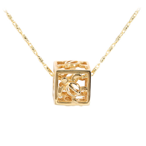 14KT Yellow Gold Cubic Honu Pendant