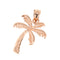 14K Pink Gold Palm Tree Pendant (S) (Chain Sold Separately)