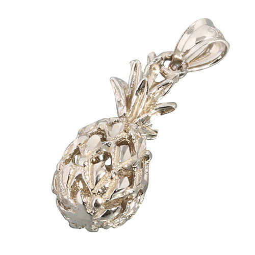 14K White Gold Pineapple Pendant (S/M) (Chain Sold Separately)