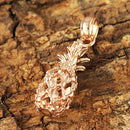 14K Pink Gold Pineapple Pendant (S/M/L) (Chain Sold Separately)