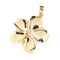 14K Yellow Gold Plumeria Pendant (S/M/L/XL/XXL) (Chain Sold Separately)