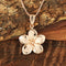 14K Pink Gold Plumeria Pendant (S/M/L/XL) (Chain Sold Separately)