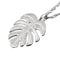 14K White Gold Monstera Leaf Pendant (Chain Sold Separately)