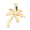 14K Yellow Gold Palm Tree Pendant (S/M) (Chain Sold Separately)