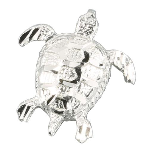 14K White Gold Honu (Hawaiian Turlte) Pendant (Chain Sold Separately)