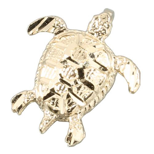 14K Yellow Gold Honu (Hawaiian Turtle) Pendant (Chain Sold Separately)