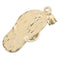 14K Yellow Gold Slipper (Flip Flop) Pendant (Chain Sold Separately)