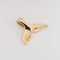 14K Yellow Gold Whale Tail Pendant (S/M/L/XL) (Chain Sold Separately)