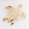 14K Yellow Gold See Through ALOHA in Honu (Hawaiian Turtle) Pendant (S/L) (Chain Sold Separately)