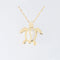 14K Yellow Gold Large Honu (Hawaiian Turtle) Pendant (Chain Sold Separately)